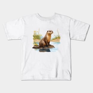 River Otter Kids T-Shirt